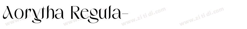 Aorytha Regula字体转换 Aorytha Regula字体转换
